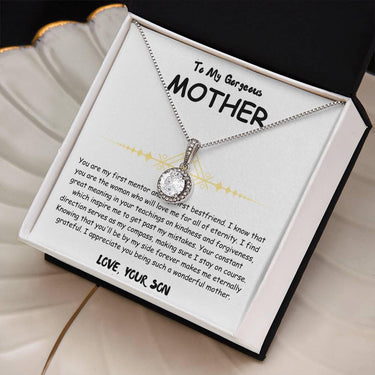 To My Gorgeous Mother - Eternal Hope Necklace - Mother's Day Gift Set - SLDDL0028 - Sunshine Letters Co